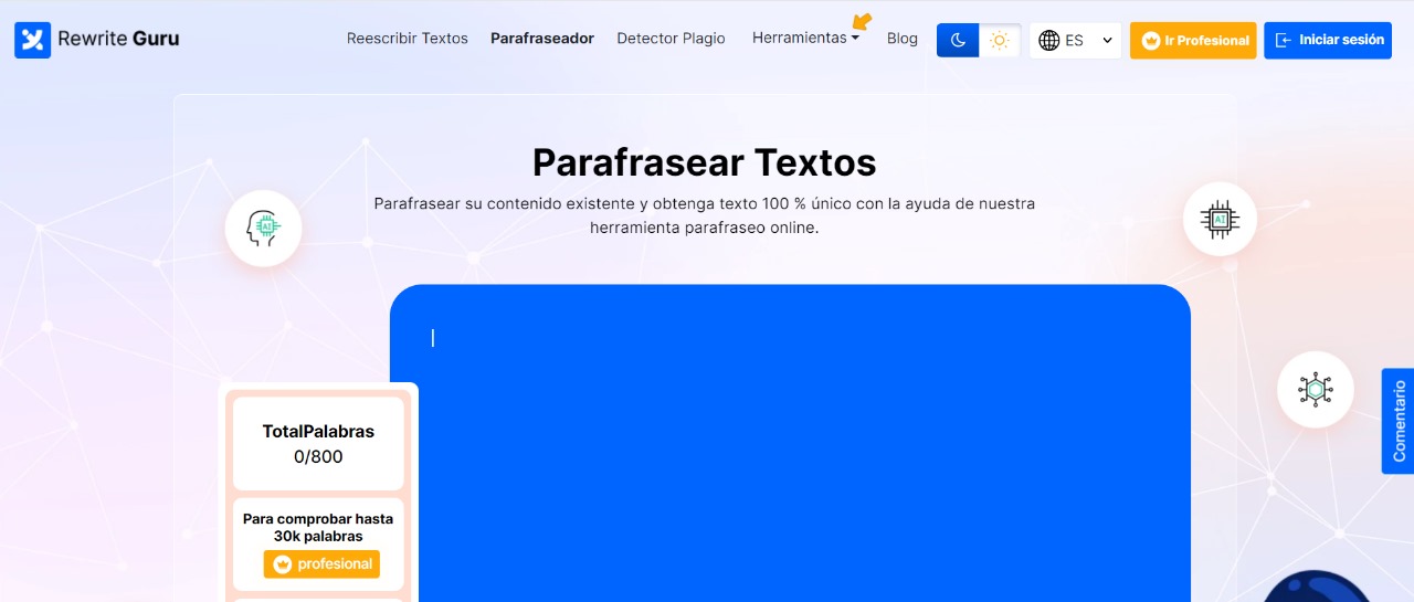 Parafraseador de texto