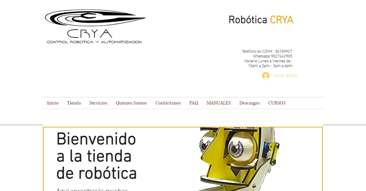 Empresa de robotica: Robótica CRYA